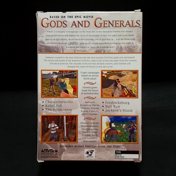 "Gods and Generals" PC Game by Activision (2003) - Picture 2 of 5
